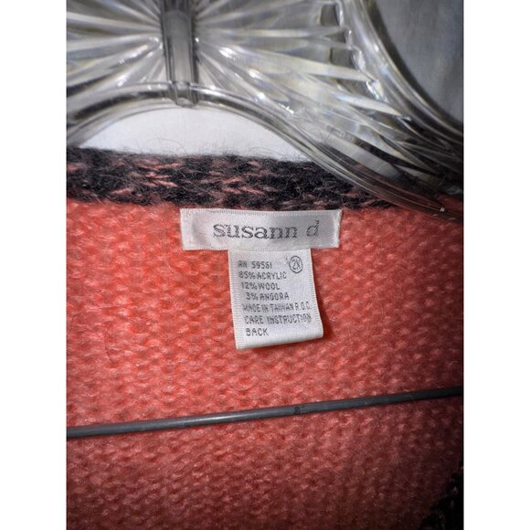 Vintage Sweater Plus Size 2X V-Neck Cozy Cosby Eighties Luxury Funky Hip Hop Y2K - Picture 7 of 8